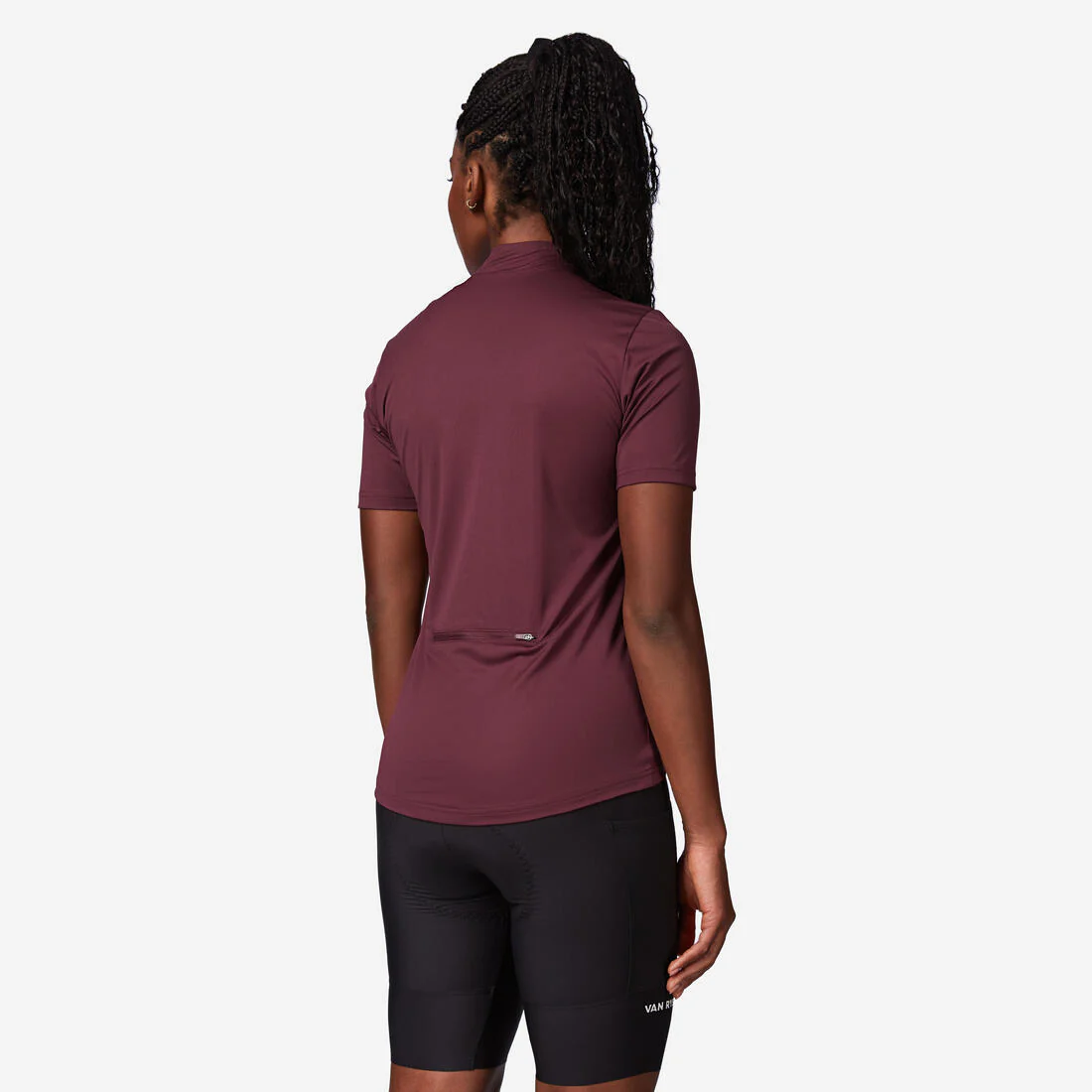 Jersey de ciclismo de manga corta coral para mujer 100 - Image 4