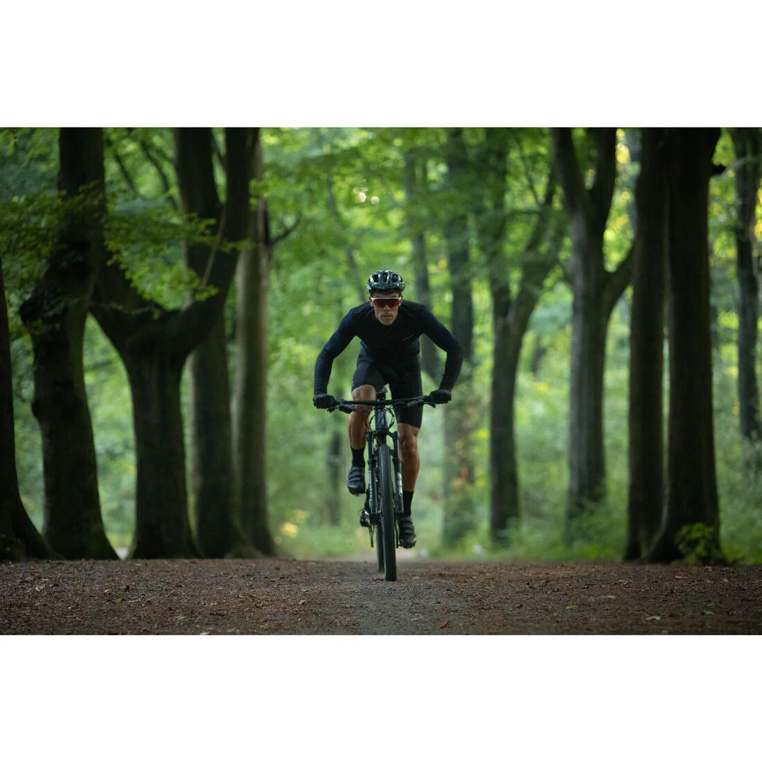 Jersey de ciclismo MTB XC de manga larga azul para hombre - Image 19