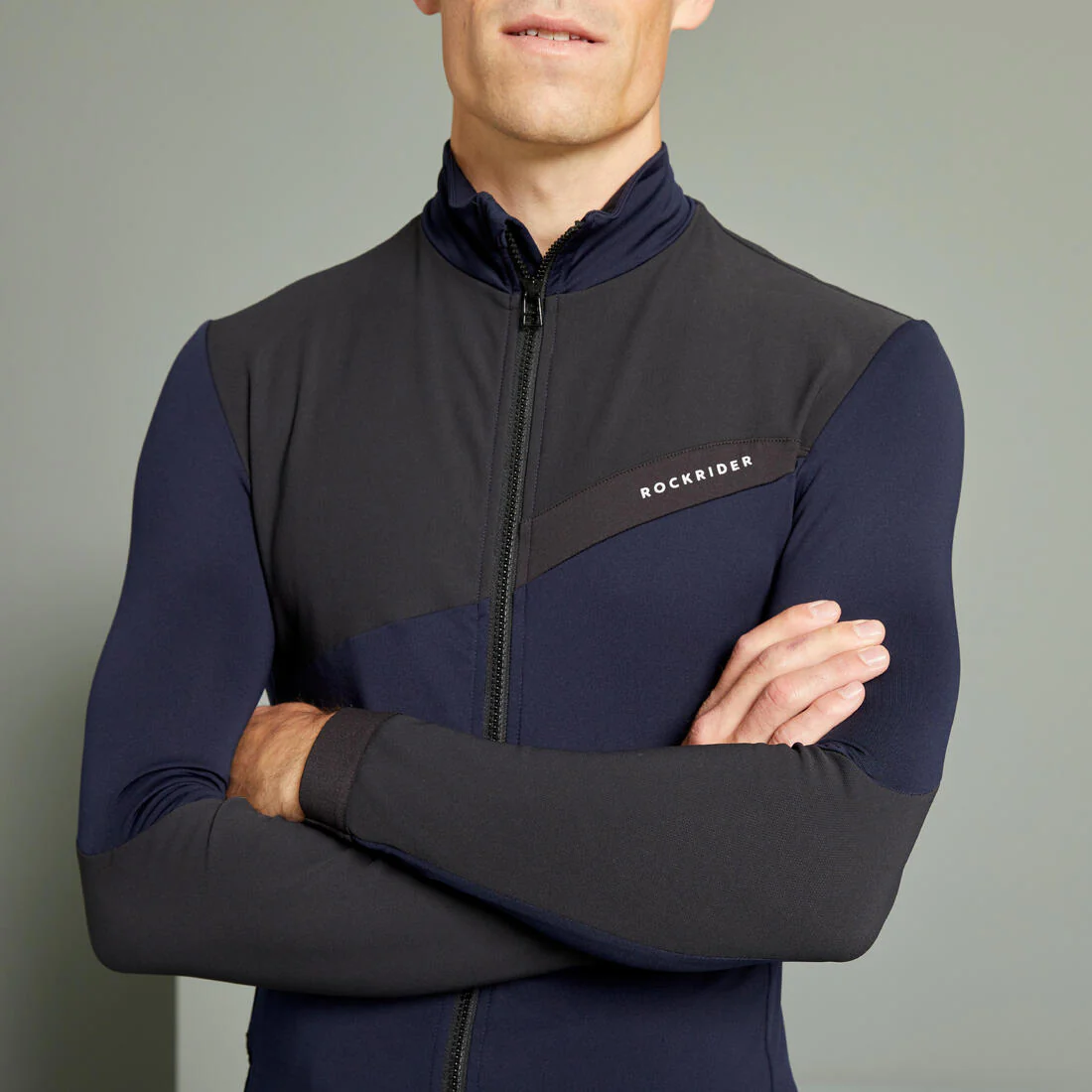 Jersey de ciclismo MTB XC de manga larga azul para hombre - Image 7
