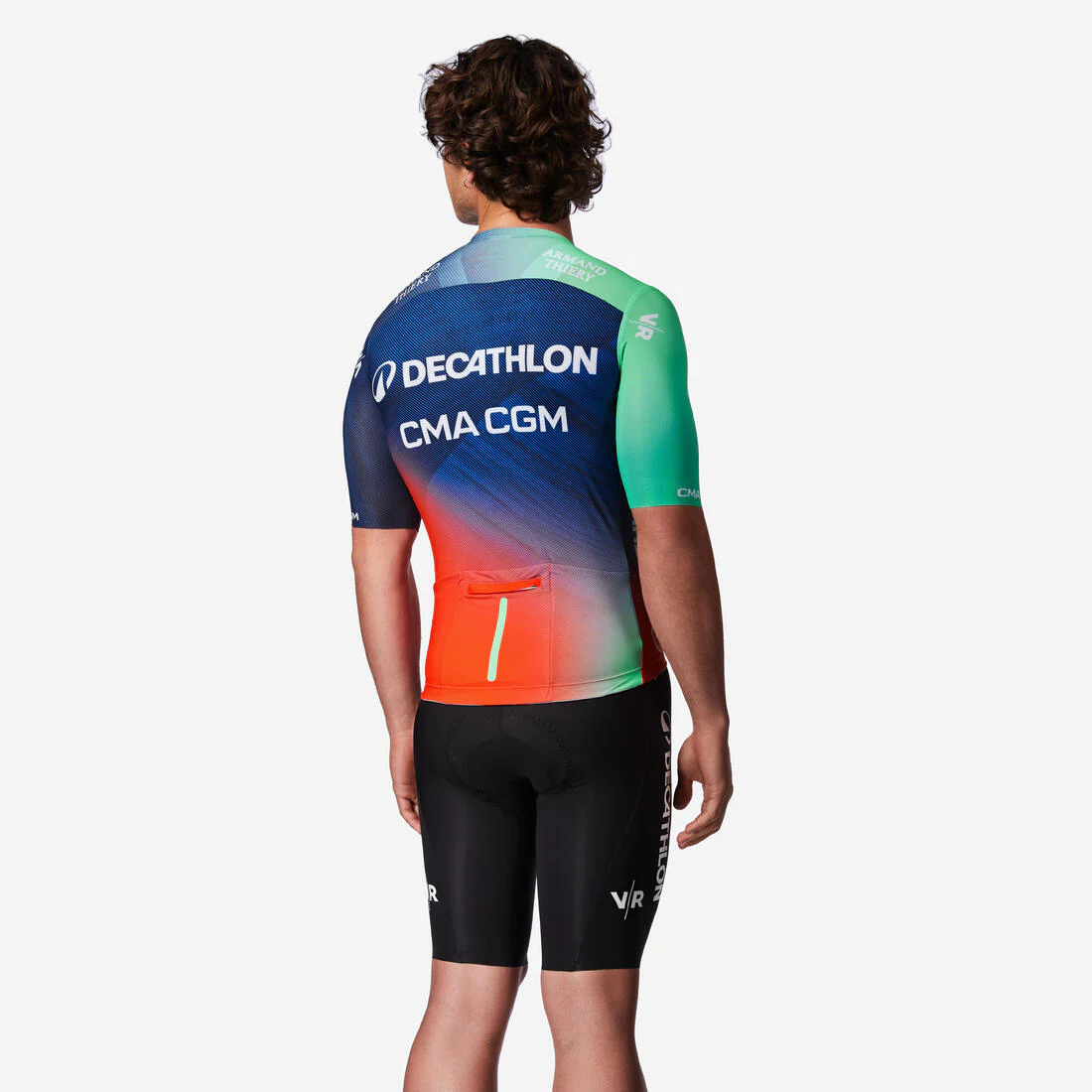 Jersey de ciclismo en carretera de manga corta RCR-R Decathlon CMA CGM Réplica - Image 4