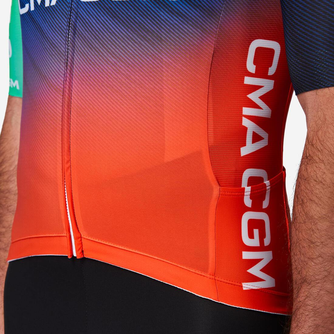 Jersey de ciclismo en carretera de manga corta RCR-R Decathlon CMA CGM Réplica - Image 6