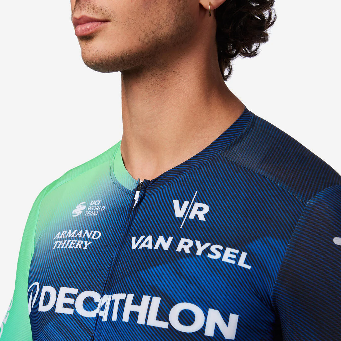 Jersey de ciclismo en carretera de manga corta RCR-R Decathlon CMA CGM Réplica - Image 7