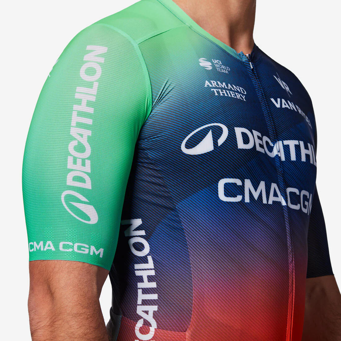 Jersey de ciclismo en carretera de manga corta RCR-R Decathlon CMA CGM Réplica - Image 8
