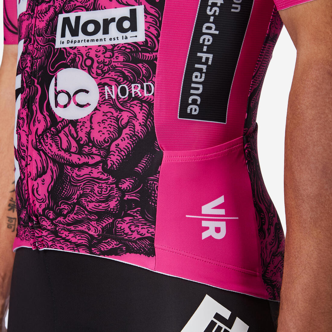 Jersey de ciclismo en carretera de manga corta réplica RCR-R Van Rysel Roubaix - Image 6