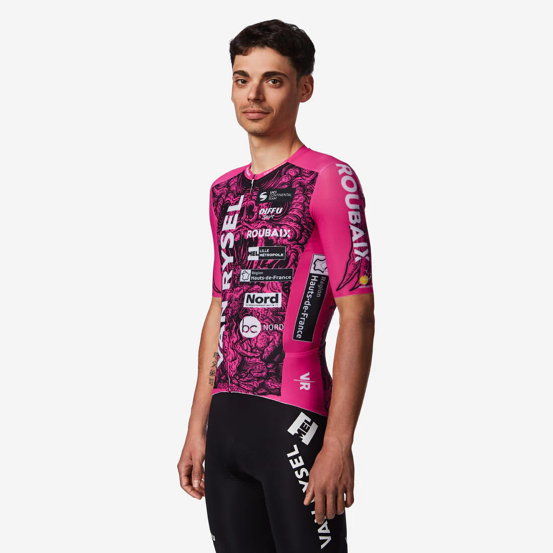 Jersey de ciclismo en carretera de manga corta réplica RCR-R Van Rysel Roubaix - Image 9