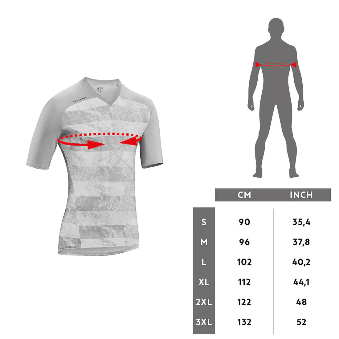 Jersey Manga Corta Bici MTB Feel All Mountain Beige - Image 4