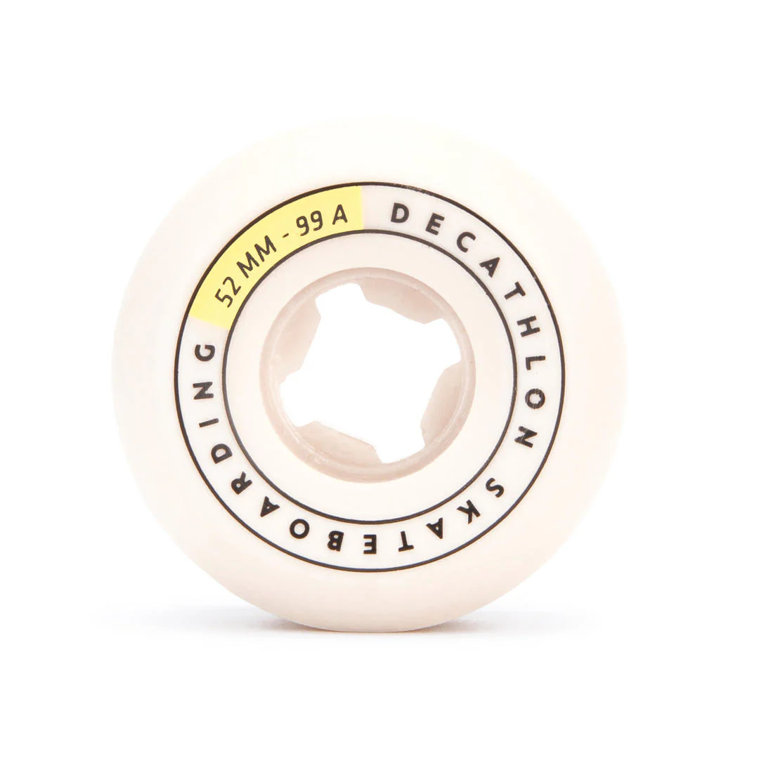 JUEGO DE 4 RUEDAS SKATEBOARD COLOR MARFIL FORMA CÓNICA TAMAÑO 52 mm, 99 A - Image 2