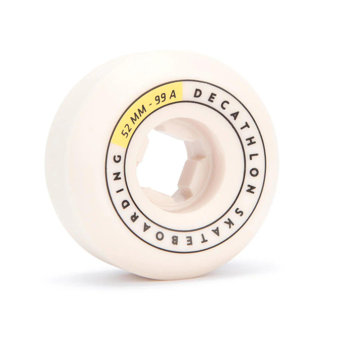 JUEGO DE 4 RUEDAS SKATEBOARD COLOR MARFIL FORMA CÓNICA TAMAÑO 52 mm, 99 A - Image 3