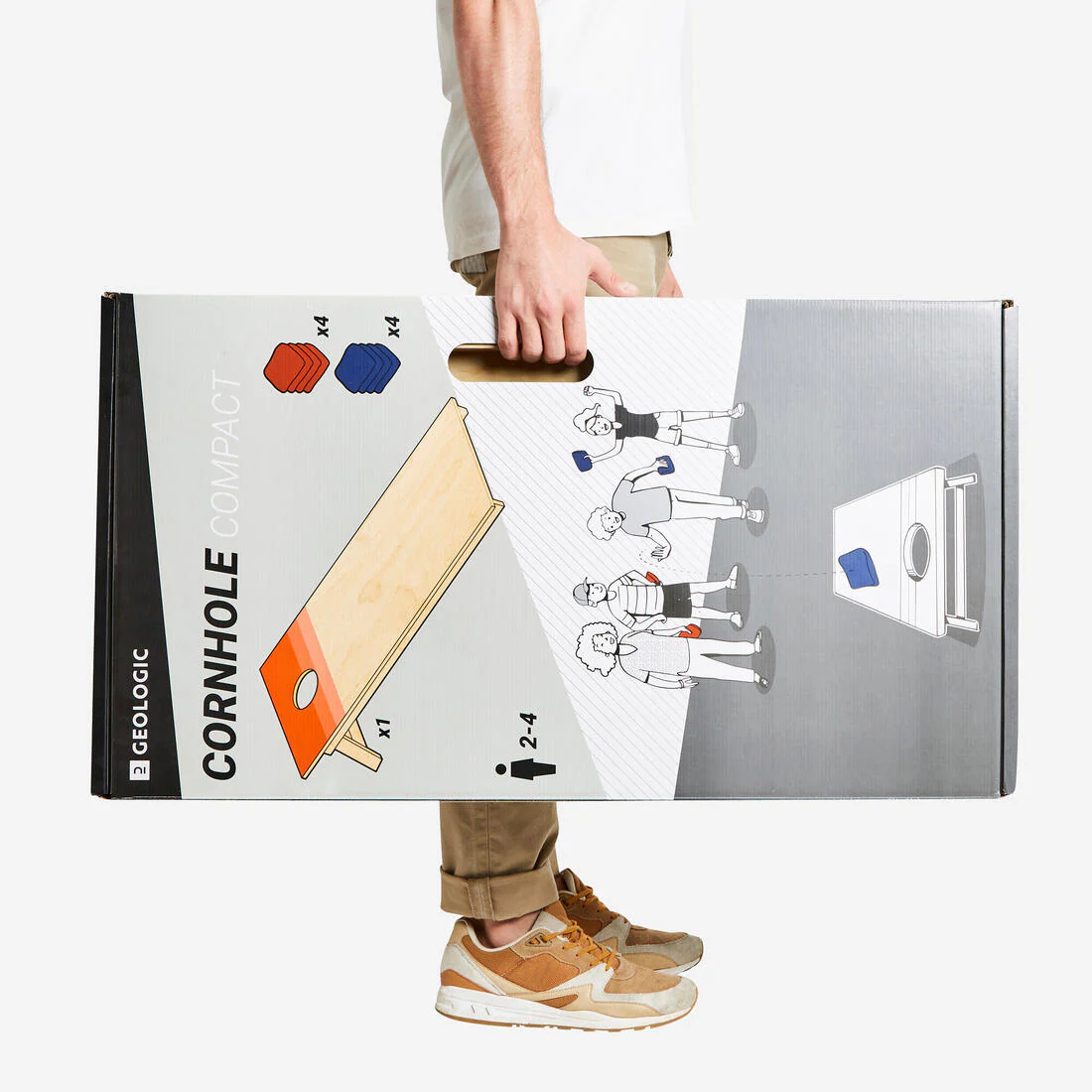 Juego de cornhole compacto listo para jugar - Image 11