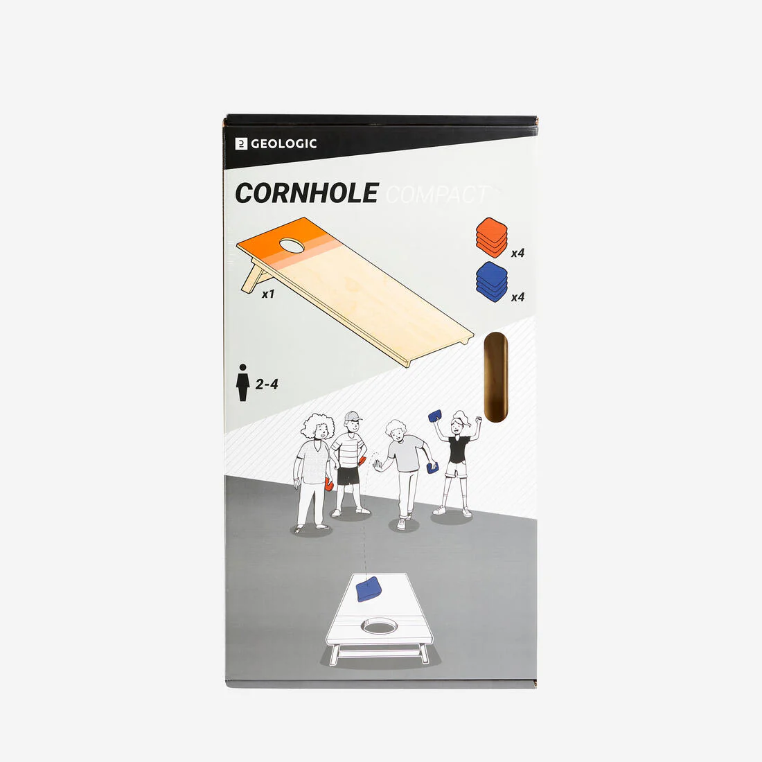 Juego de cornhole compacto listo para jugar - Image 12