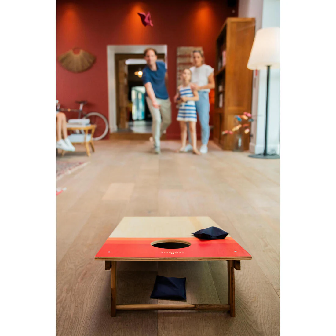 Juego de cornhole compacto listo para jugar - Image 14