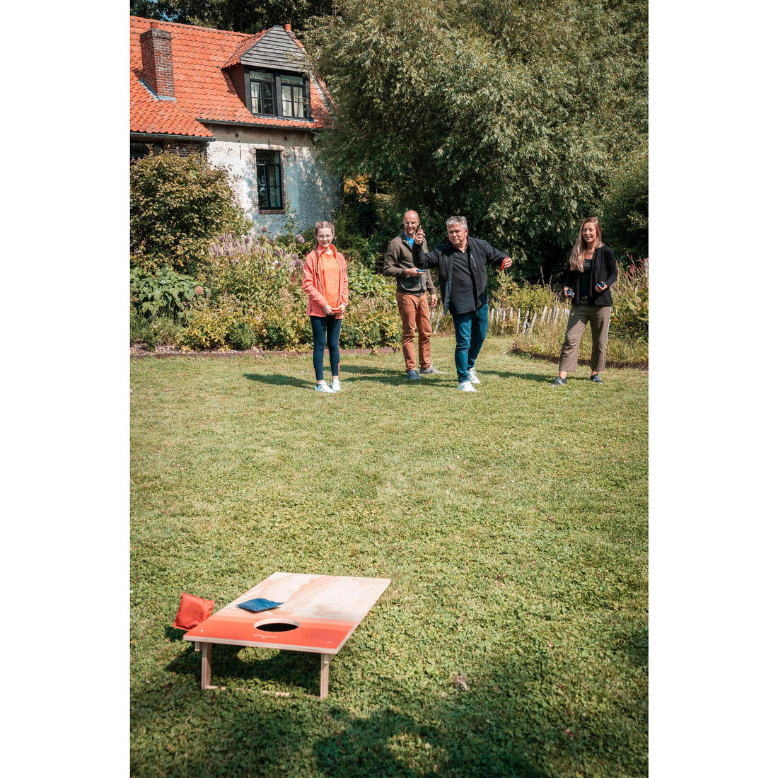 Juego de cornhole compacto listo para jugar - Image 17