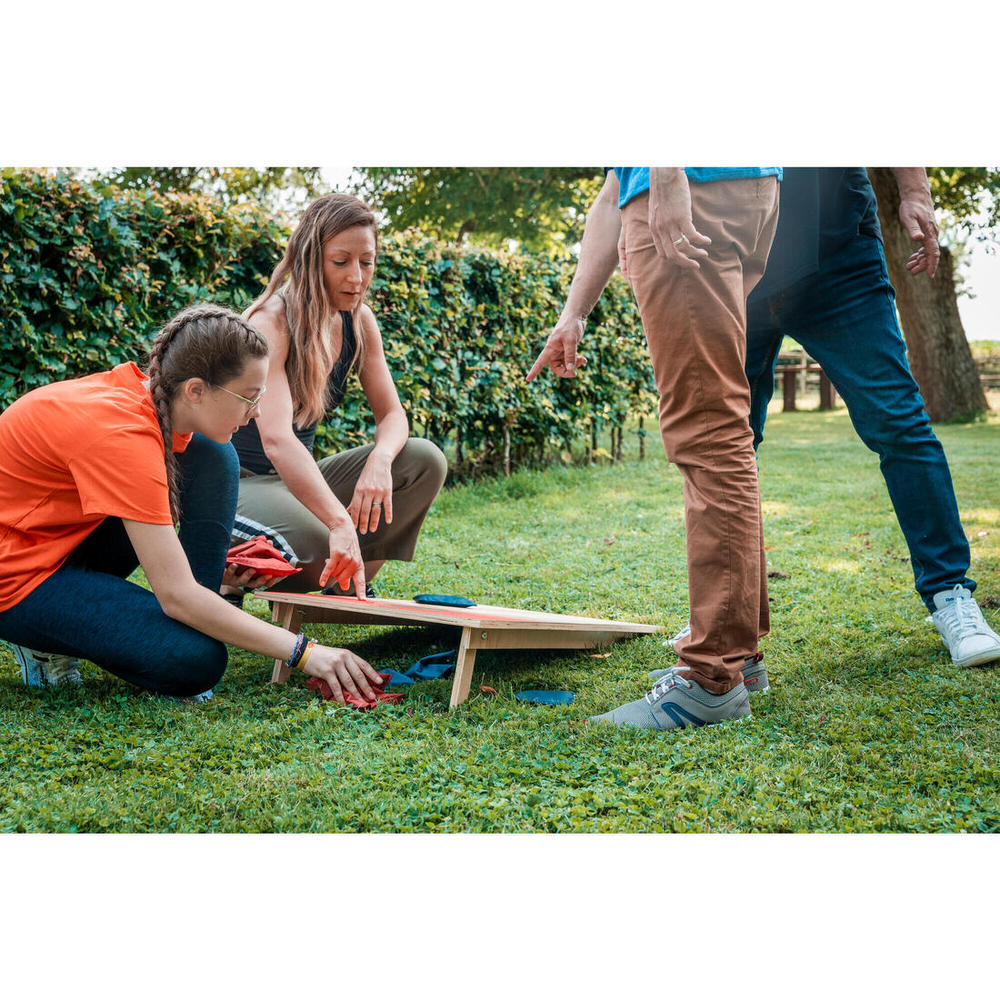 Juego de cornhole compacto listo para jugar - Image 23