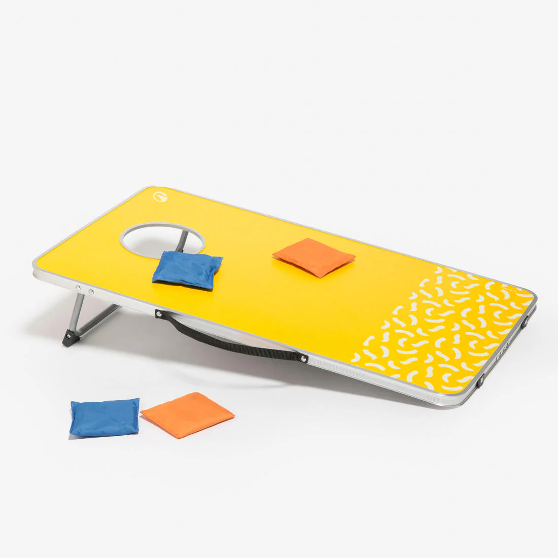 Juego de cornhole nómada listo para jugar