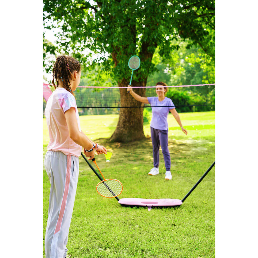 Juego de raquetas de bádminton turquesa y naranja para adultos Discover BR100 - Image 10