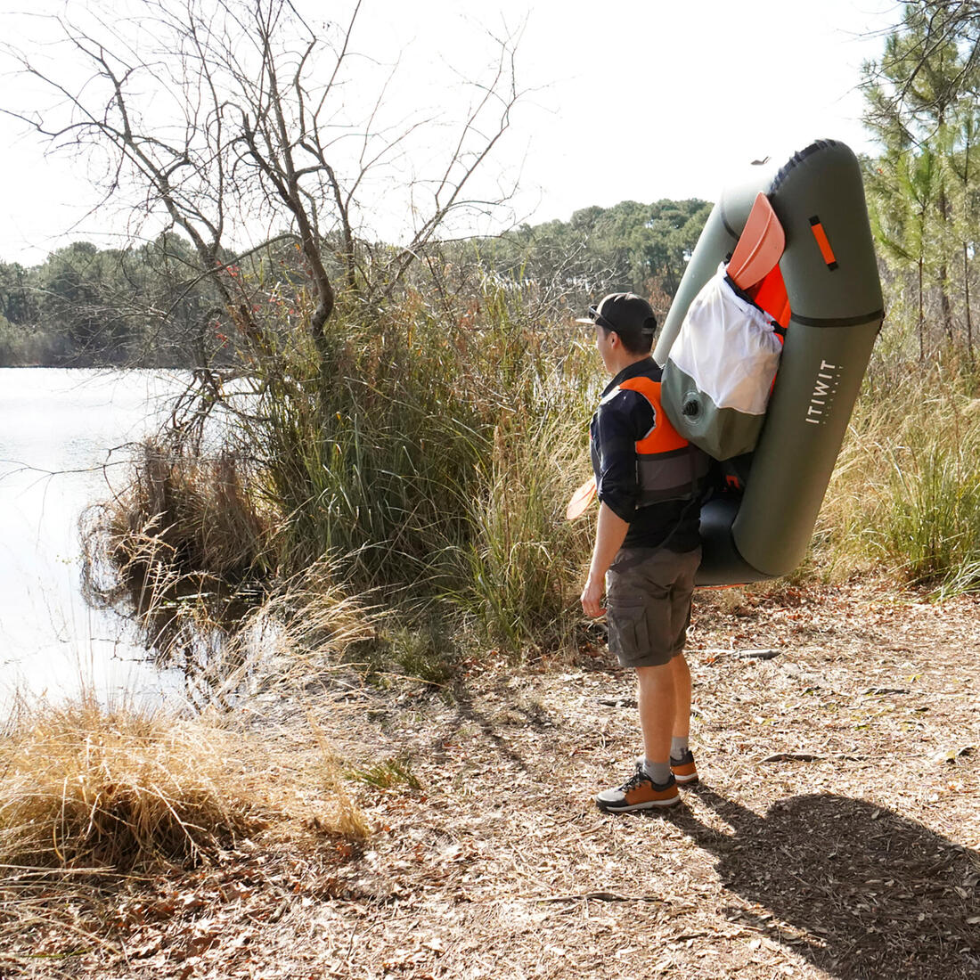 Kayak inflable de río tipo packraft de TPU para 1 persona PR100 - Image 11
