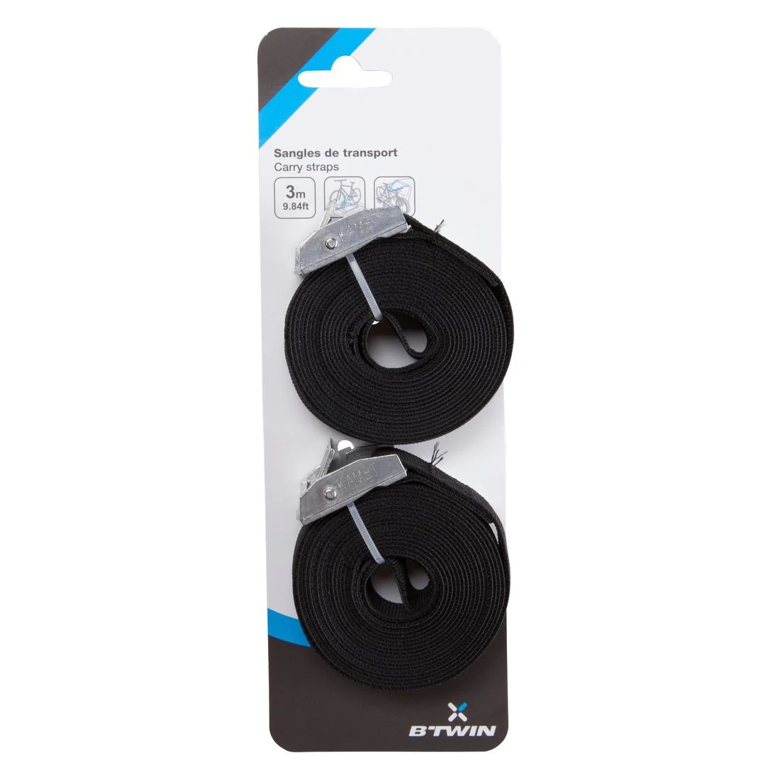 Kit 2 correas de ajuste 3 m negro - Image 7