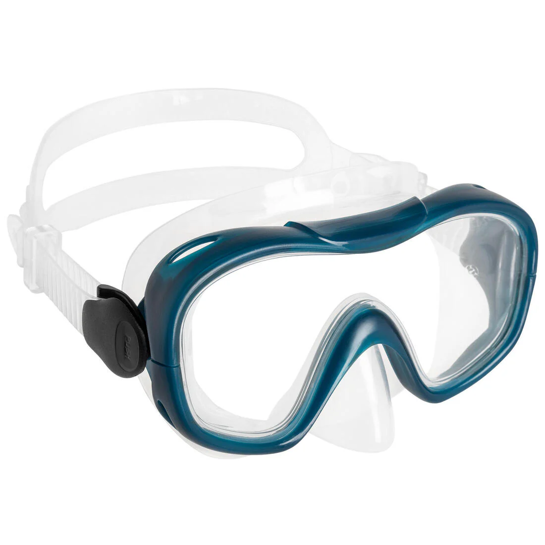 Kit de buceo con aletas, máscara y tubo azul para adulto Snorkel SNK 500 - Image 3