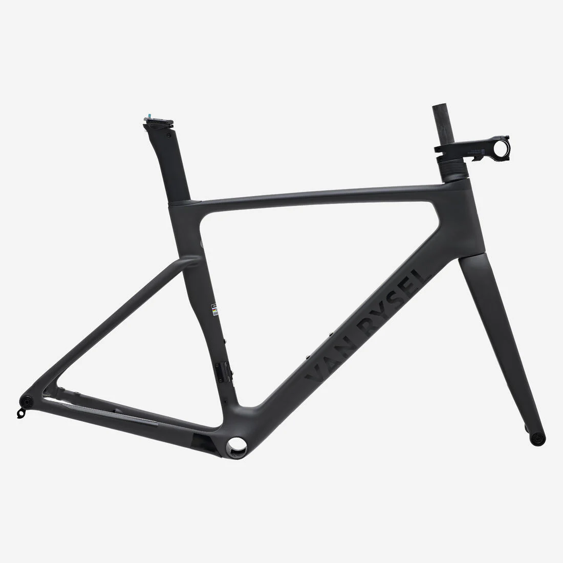 Kit Cuadro Bicicleta Carretera RCR Pro Gris Carbono Bruto