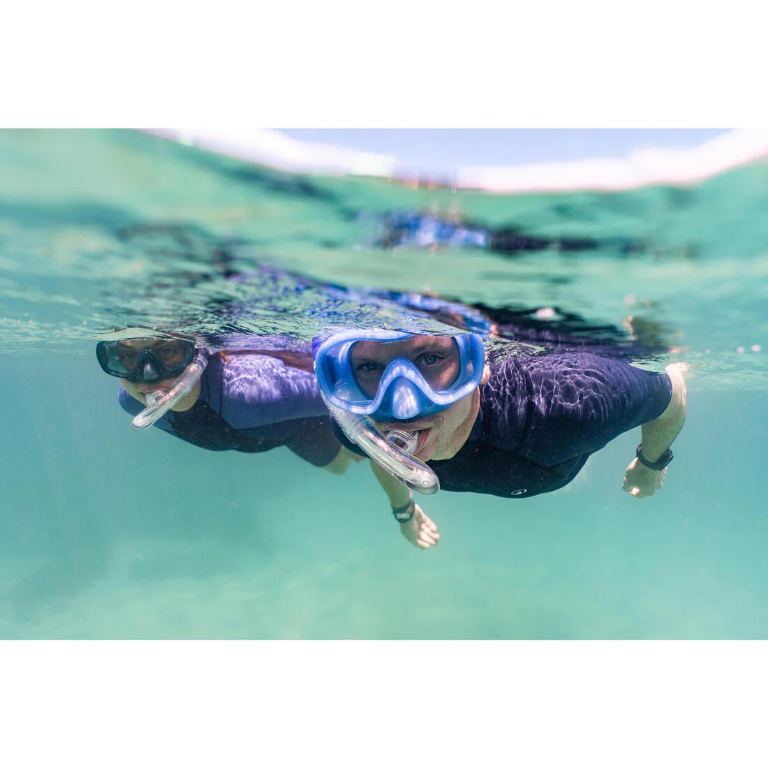 Kit de buceo con máscara y tubo de snorkel con válvula para adulto 100 - Image 22