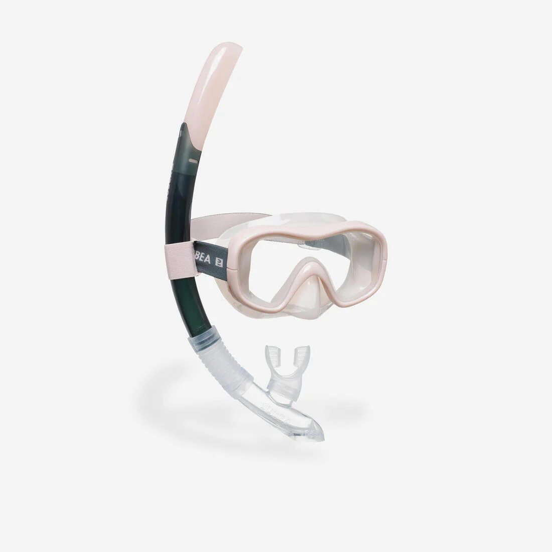 Kit de máscara y tubo de snorkel para adulto 100