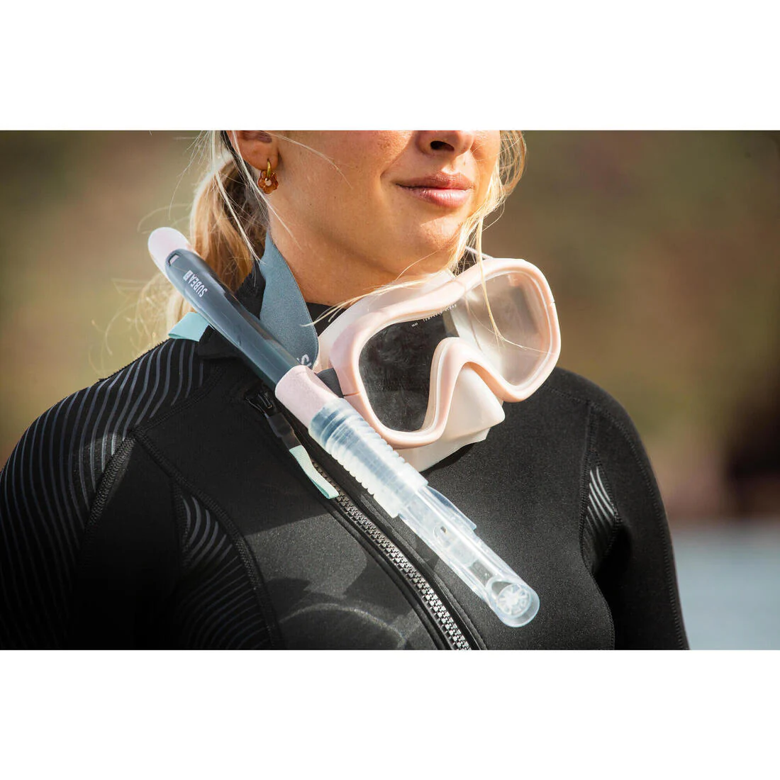 Kit de máscara y tubo de snorkel para adulto 100 - Image 13