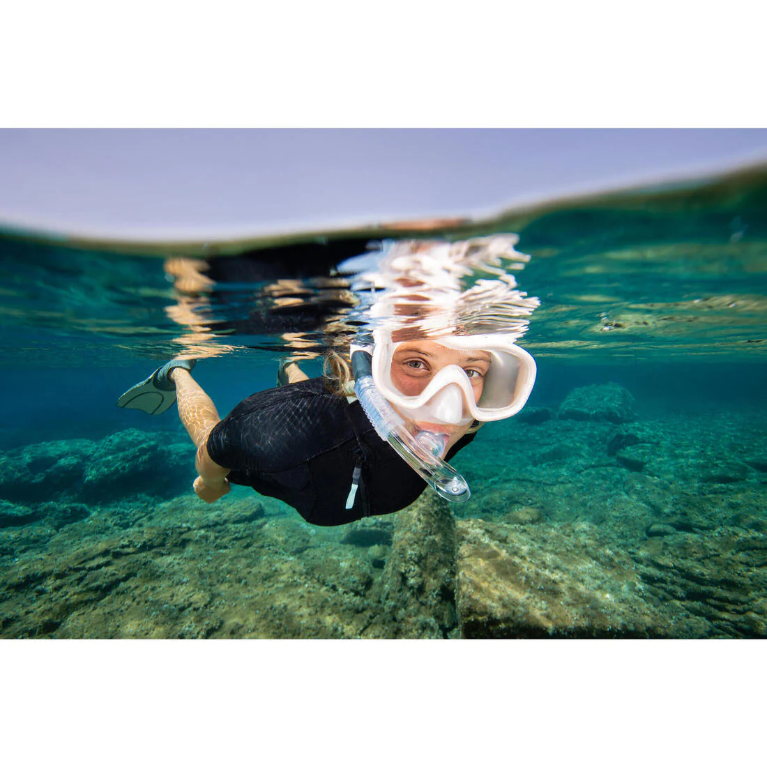 Kit de máscara y tubo de snorkel para adulto 100 - Image 16