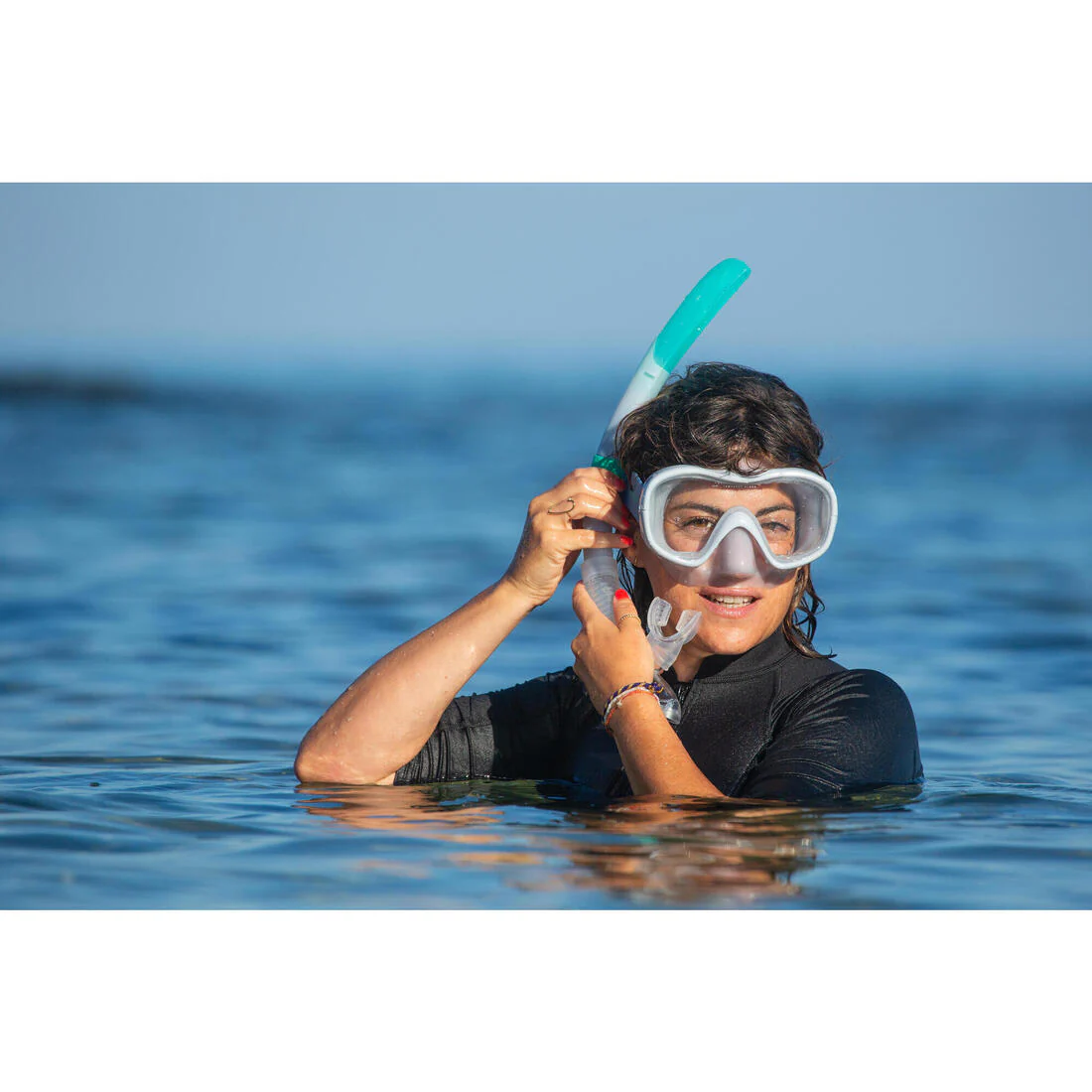 Kit de máscara y tubo de snorkel para adulto 100 - Image 17