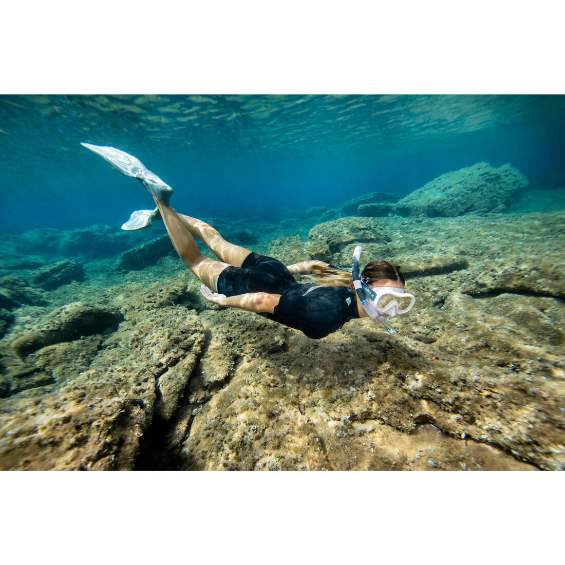 Kit de máscara y tubo de snorkel para adulto 100 - Image 18