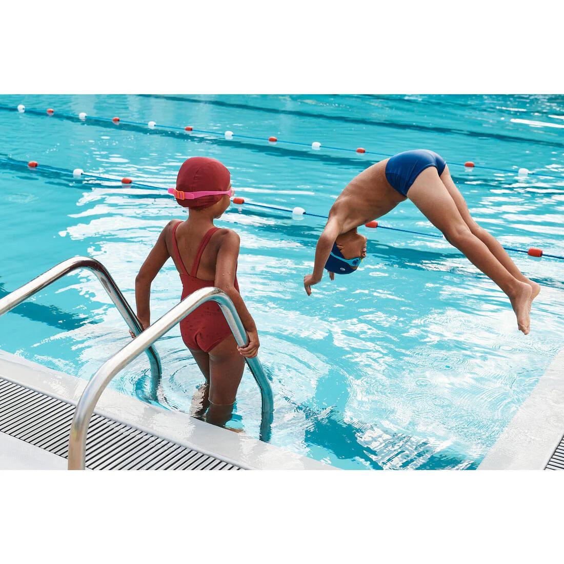 Kit de natación morado para niña 100 - Image 7