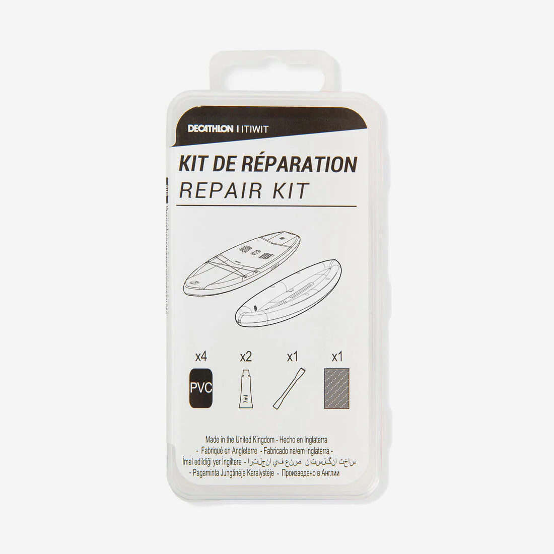 Kit de reparación para stand up paddle inflable