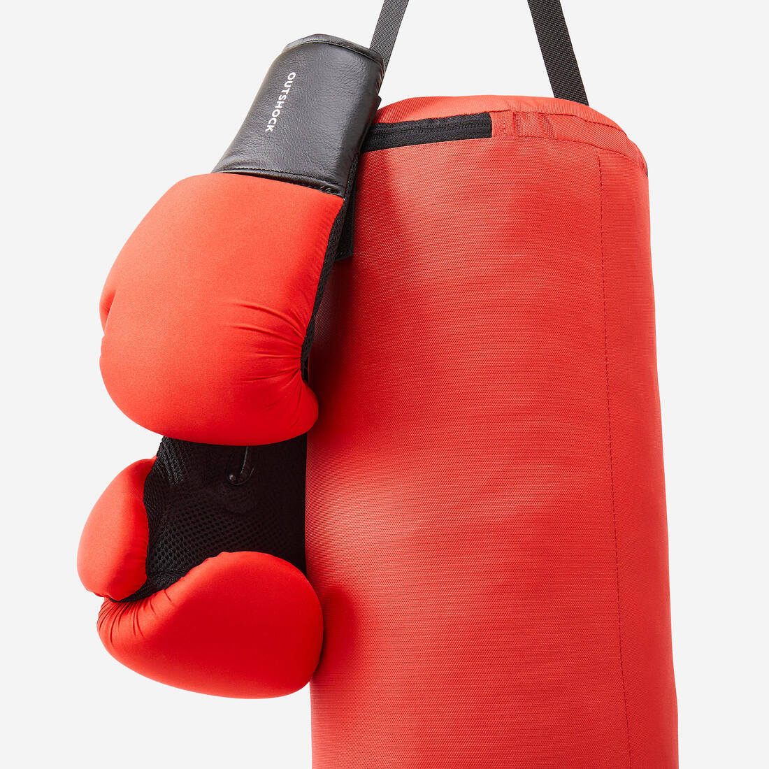 Kit de saco de box y guantes rojos para niños - Image 2