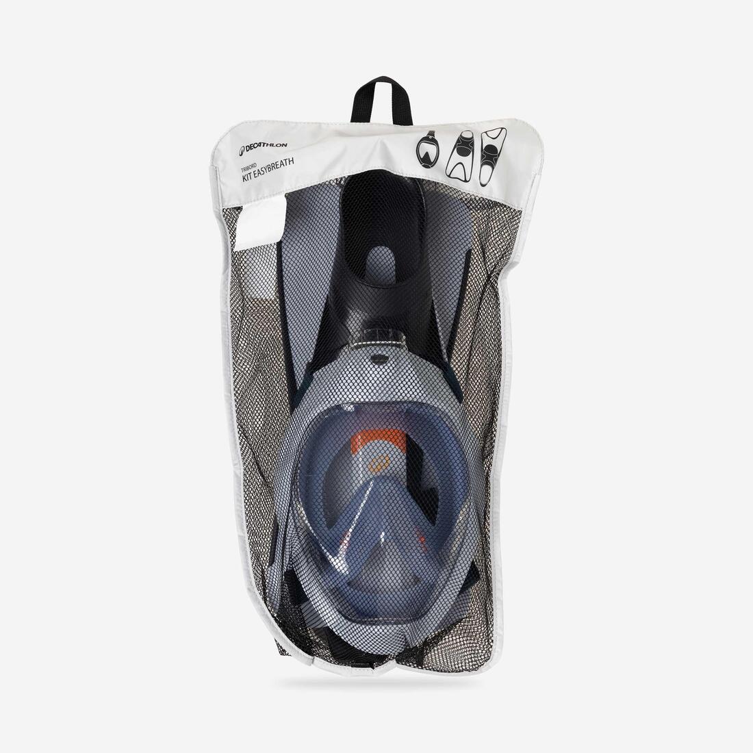Kit de snorkel con máscara y aletas para adulto Easybreath - Image 3
