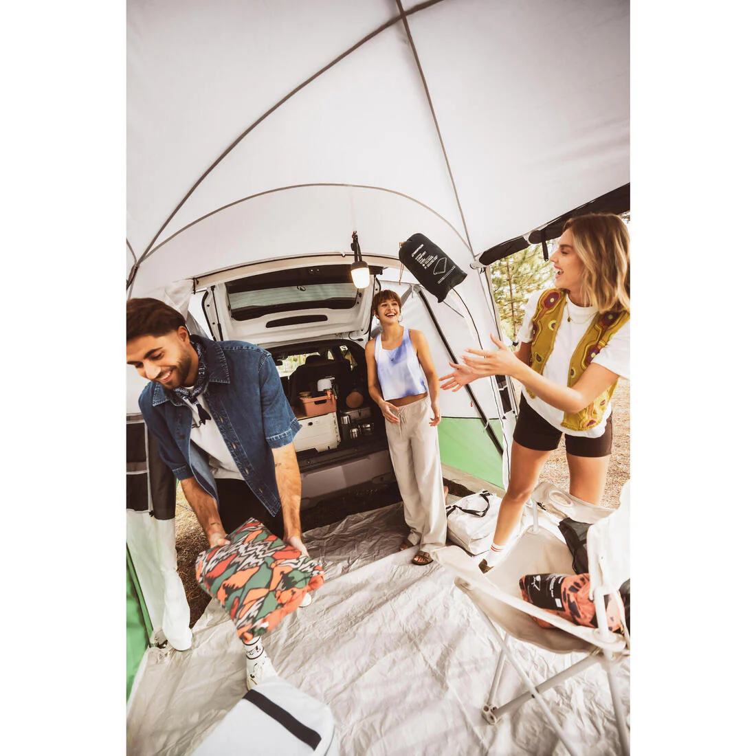 Lámpara de camping recargable, USB 120 lúmenes, BL120 verde - Image 10