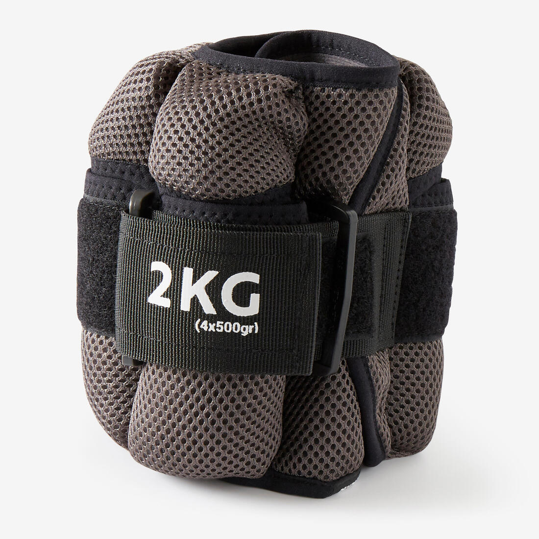 Lastres de pilates para tobillos y muñecas modulables de 2 kg grises (2)