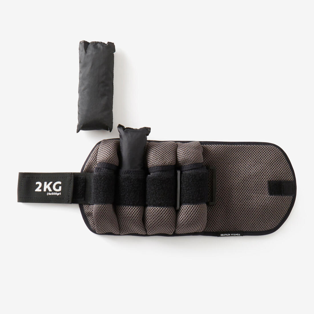 Lastres de pilates para tobillos y muñecas modulables de 2 kg grises (2) - Image 2