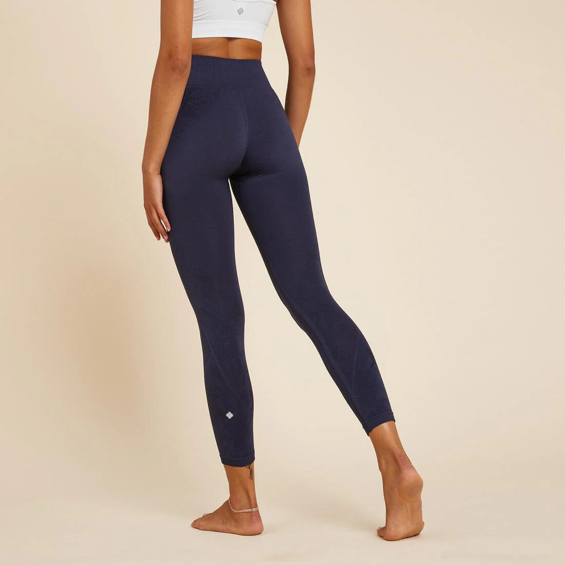 LEGGINGS 7/8 SIN COSTURAS YOGA DINÁMICO M AZUL OSCURO JASPEADO - Image 4