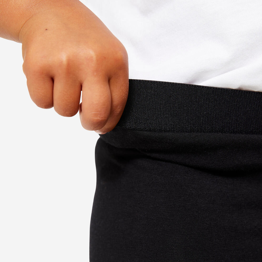 Leggings básicos de algodón negros para niños - Image 4