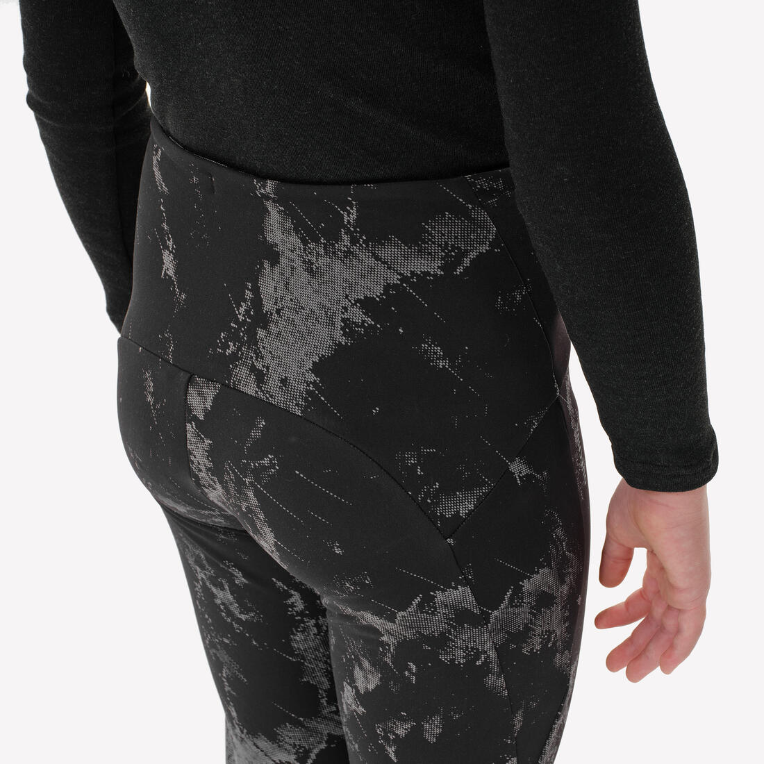 Leggings cálidos de senderismo niños 7-15 años NH100 negro - Image 6