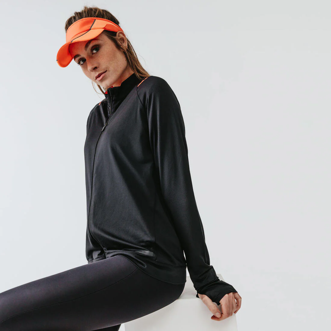 Leggings capri de running negros para mujer Kiprun RUN 100 - Image 6