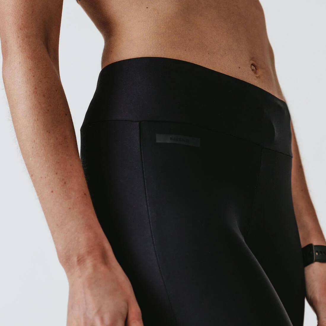 Leggings capri de running negros para mujer Kiprun RUN 100 - Image 7