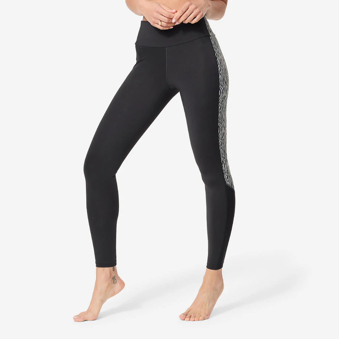 Leggings de aquagym/aquabike negros para mujer Monica