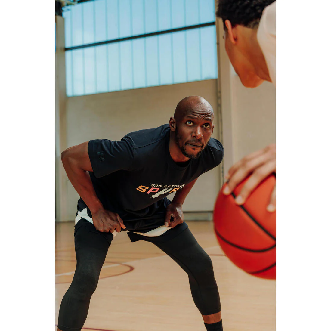 Leggings de básquet 3/4 NBA hombre - TIGHT 900 negro - Image 7