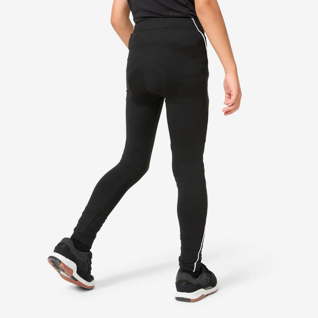 Leggings de ciclismo negros para niños de 8 a 14 años 100 - Image 3