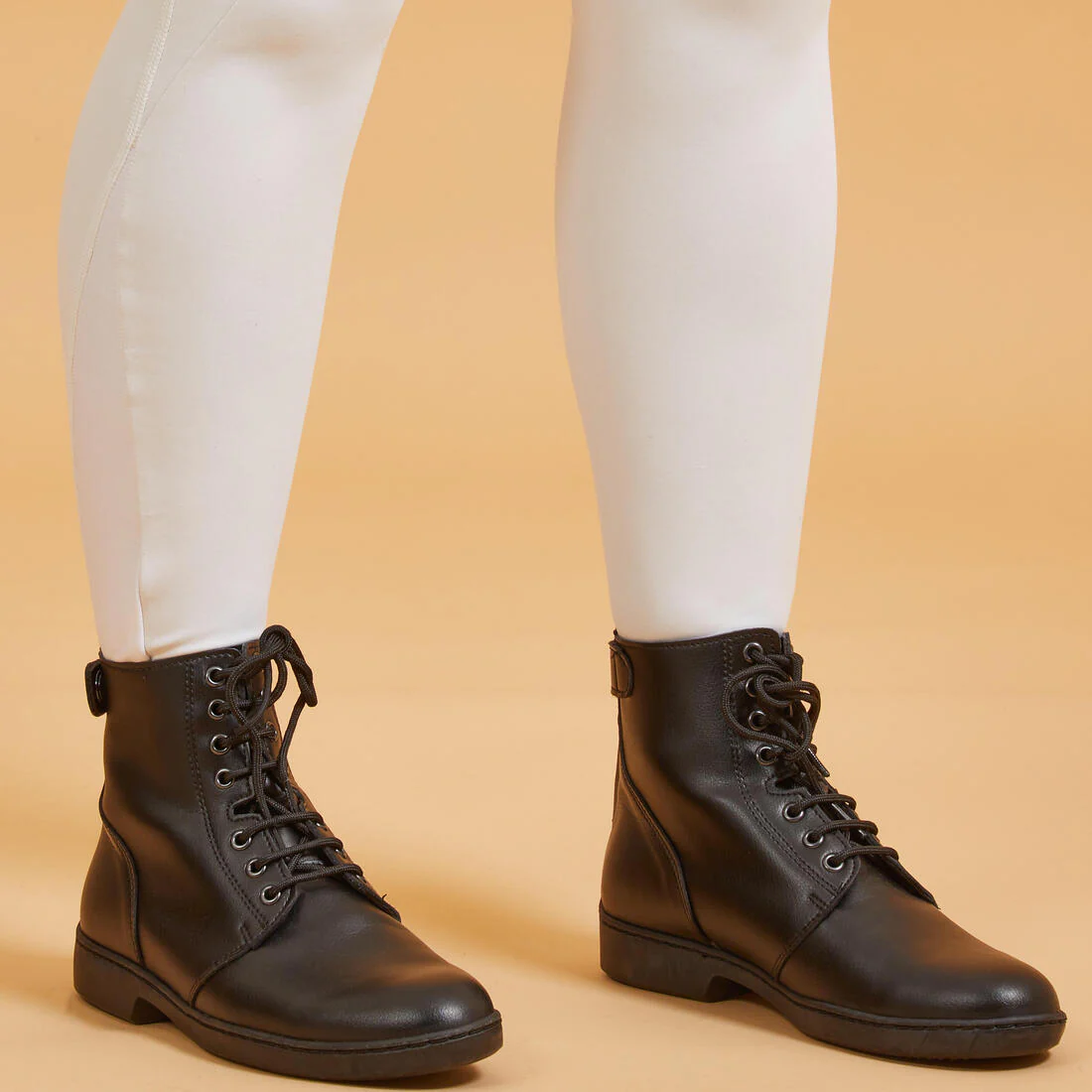 Leggings de equitación de competencia blancos para mujer 500 Fullgrip - Image 6