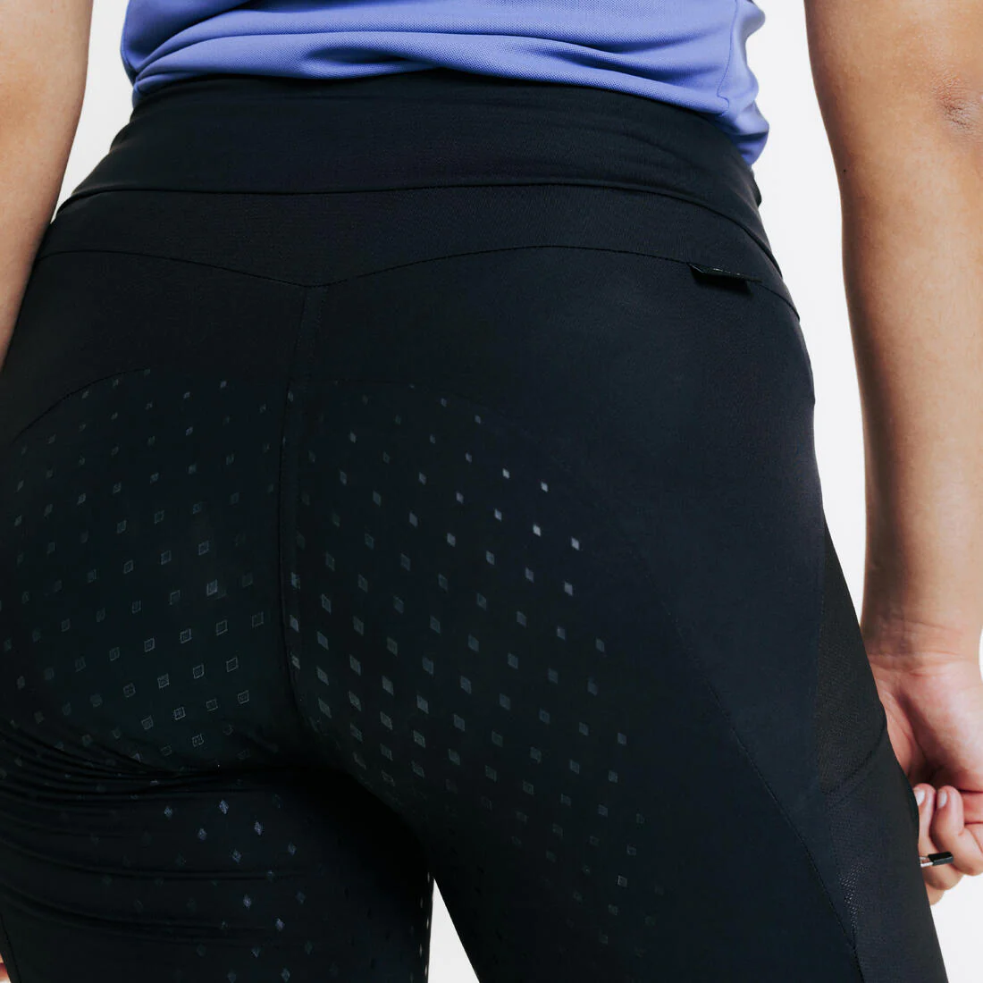 Leggings de equitación ligeros con fullgrip azul cometa para mujer - Image 10