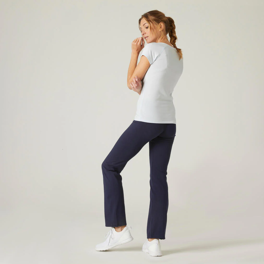 Leggings de fitness bajos ajustables negros para mujer Confort 500 - Image 23