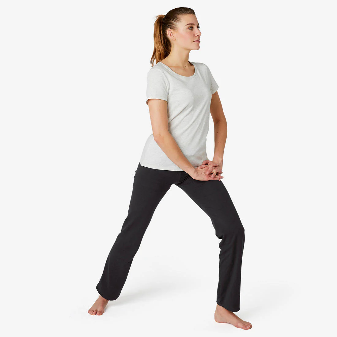 Leggings de fitness bajos ajustables negros para mujer Confort 500 - Image 29