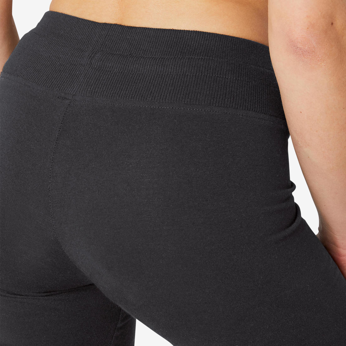 Leggings de fitness bajos ajustables negros para mujer Confort 500 - Image 35