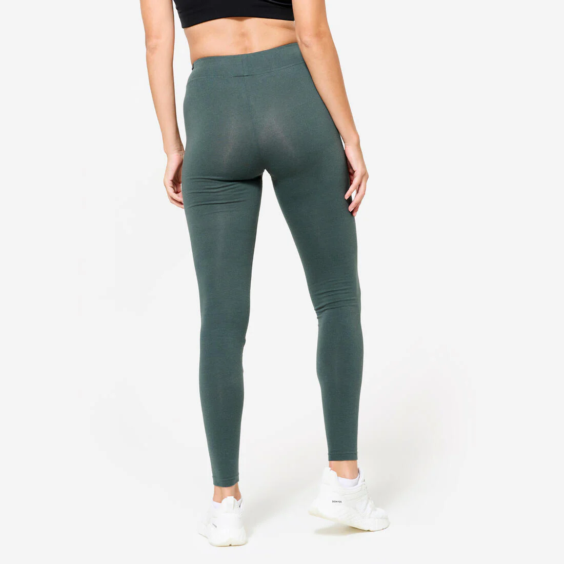 Leggings de fitness de corte slim grises para mujer 500 Fit+ - Image 14